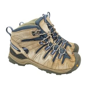 Keen Gypsum Mid Boots Womens Size 9 Brown Leather Waterproof Hiking 1003902